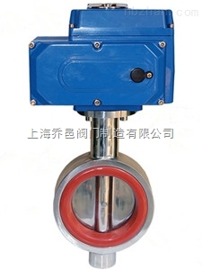 D971Si對夾式硅膠密封電動衛(wèi)生級蝶閥